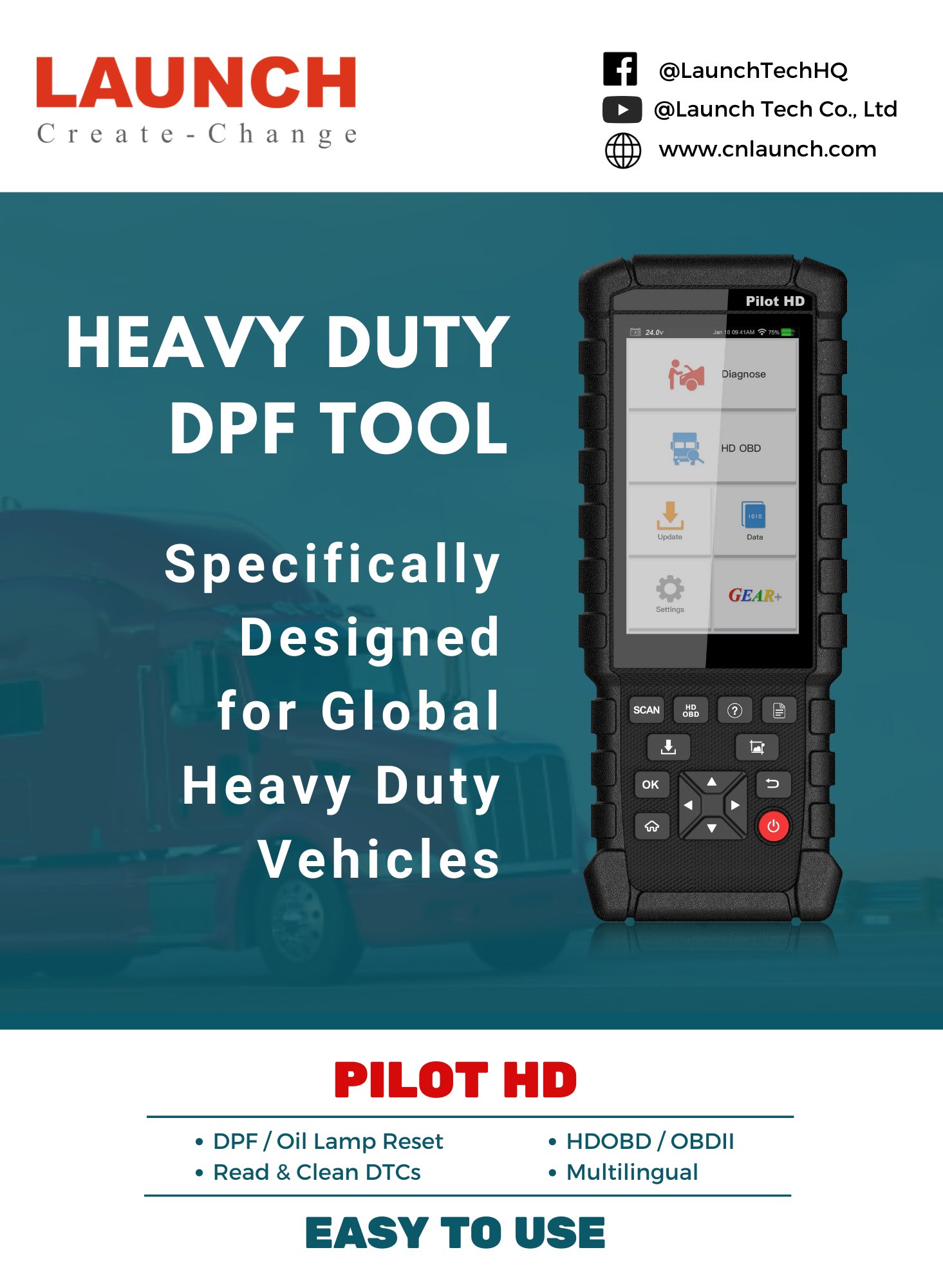 Launch Tech Co.,Ltd on Twitter "Portable but Powerful. Every truck