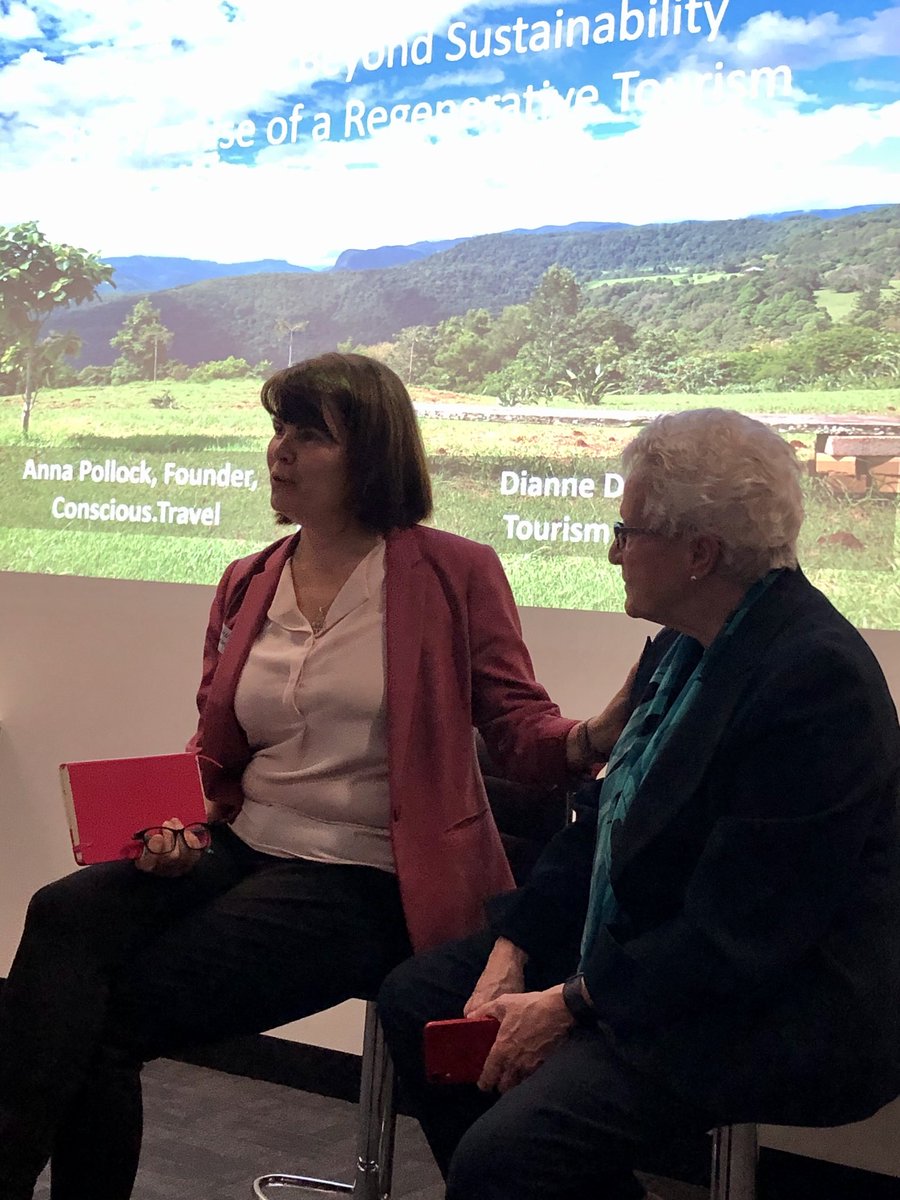 What a privilege to have Anna Pollock, Founder Conscious.Travel ⁦<a href="/FedUniAustralia/">Federation University</a>⁩ #Brisbane campus tonight. #regenerative #tourism