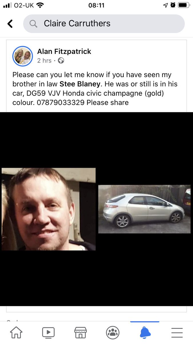 stacywalby10's tweet photo. Please share this post or if anyone has seen stee Blaney get in touch with his family https://t.co/JQpdWShCQw