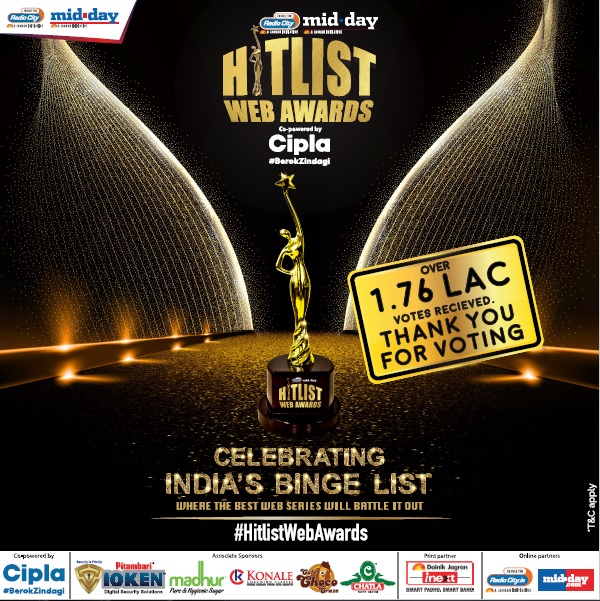 mid_day's tweet photo. #HitlistWebAwards - Thank you for an overwhelming response 🤩
Voting Closed.
Stay tuned for the winners on 19th March.
Log on to https://t.co/vofBAibiCa for more details.
@radiocityindia https://t.co/DvwUMbjVsw