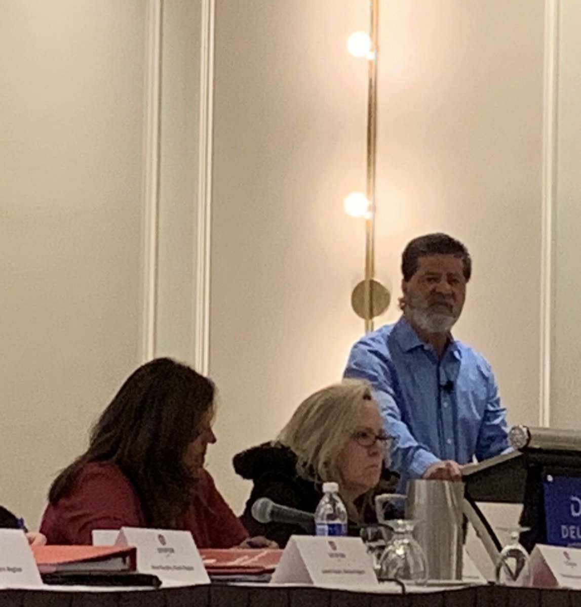 Unifor2002's tweet photo. .@JerryPDias,@Unifor President kicks off the Air Canada Leadership Meeting in Toronto. The bargaining team has worked hard for over a year to reach a fair deal in new agreement, set for ratification votes in coming days. #canlab #unifor2002 #unifor https://t.co/PIGCLem0N5