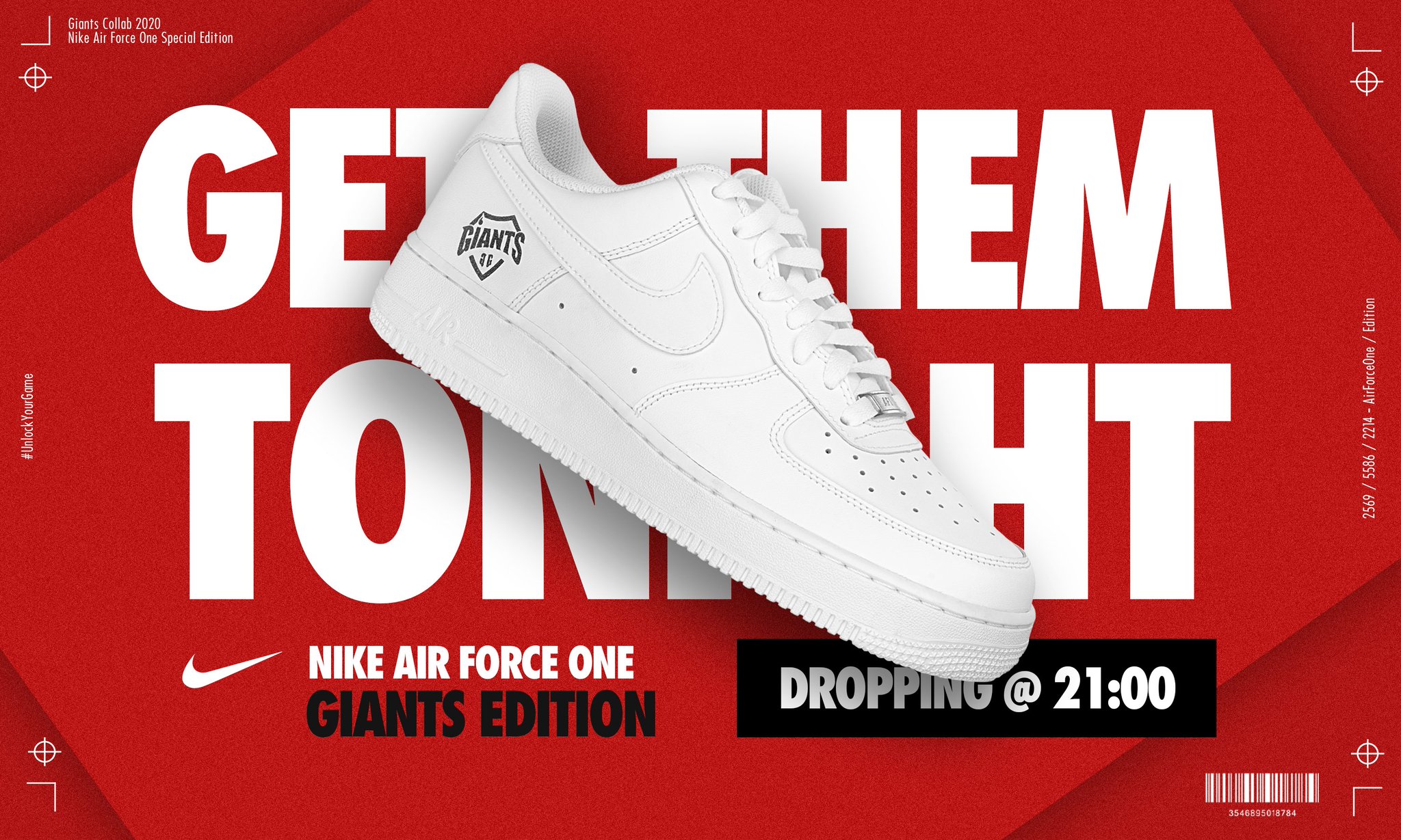 Giants on Twitter: "Nike Air Force One Giants Edition Unidades limitadas | 09/03 - 21:00 | #UnlockYourGame ➡️ https://t.co/Q9hcp2RqTm https://t.co/BGAXta5TVc" Twitter