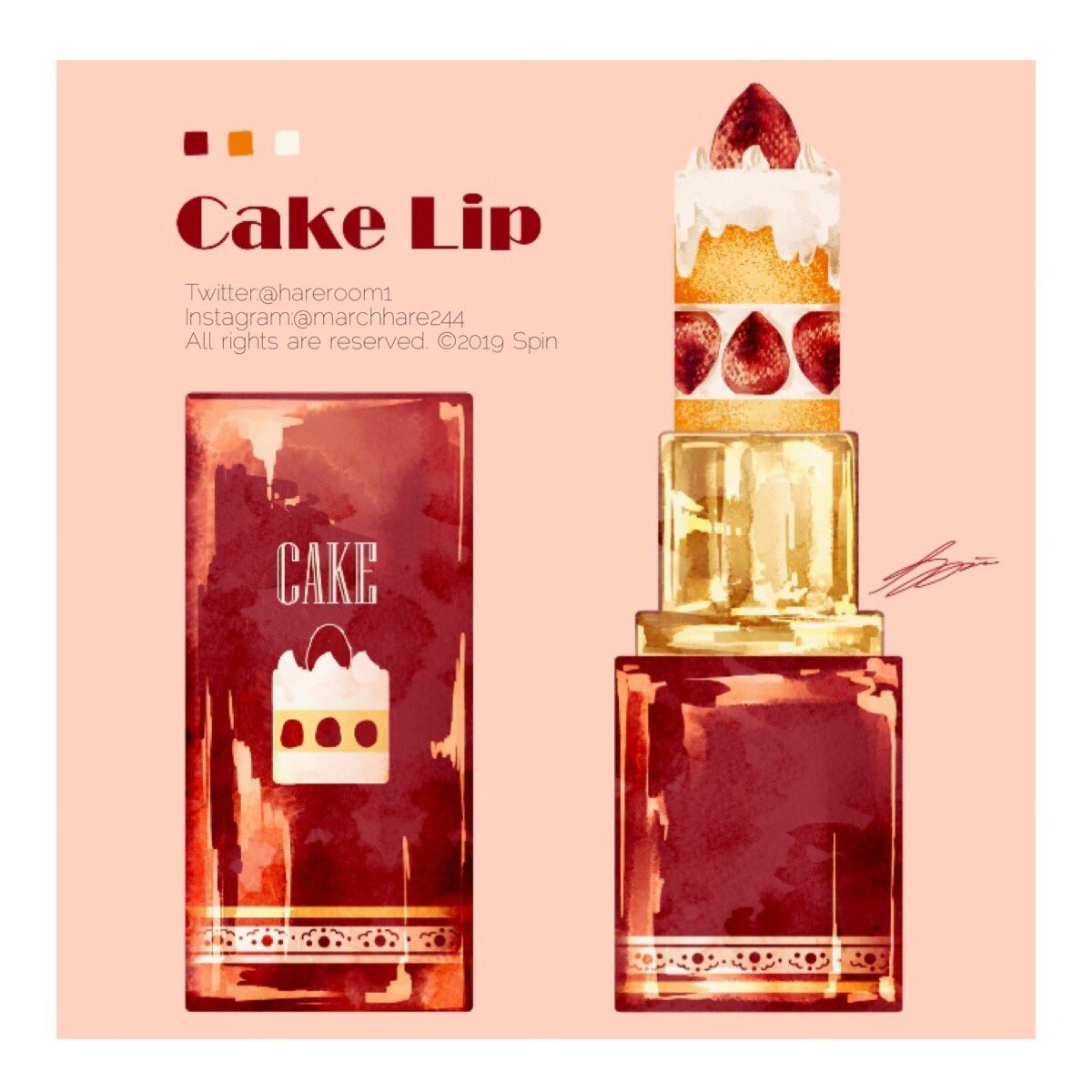 「??CAKE?? 」|Spin@3.25~26出版記念展/作品集2巻発売中のイラスト