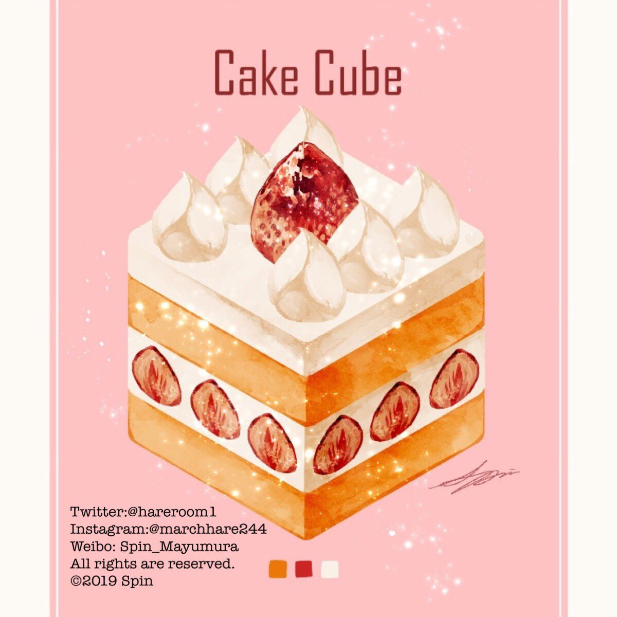 「??CAKE?? 」|Spin@3.25~26出版記念展/作品集2巻発売中のイラスト