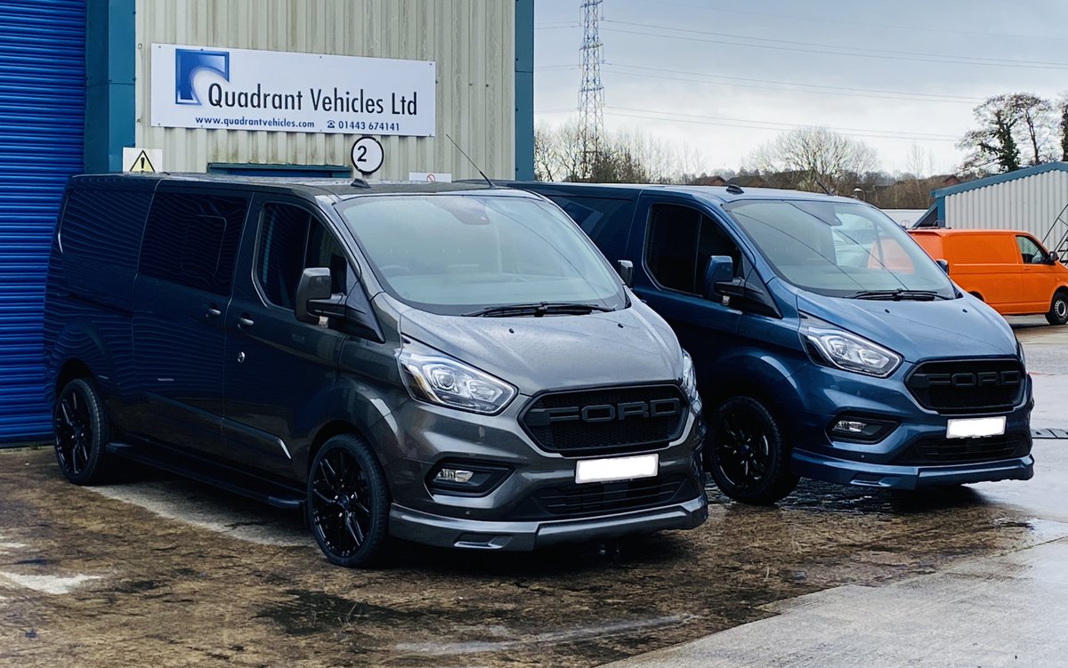 ford transit custom sport chrome blue