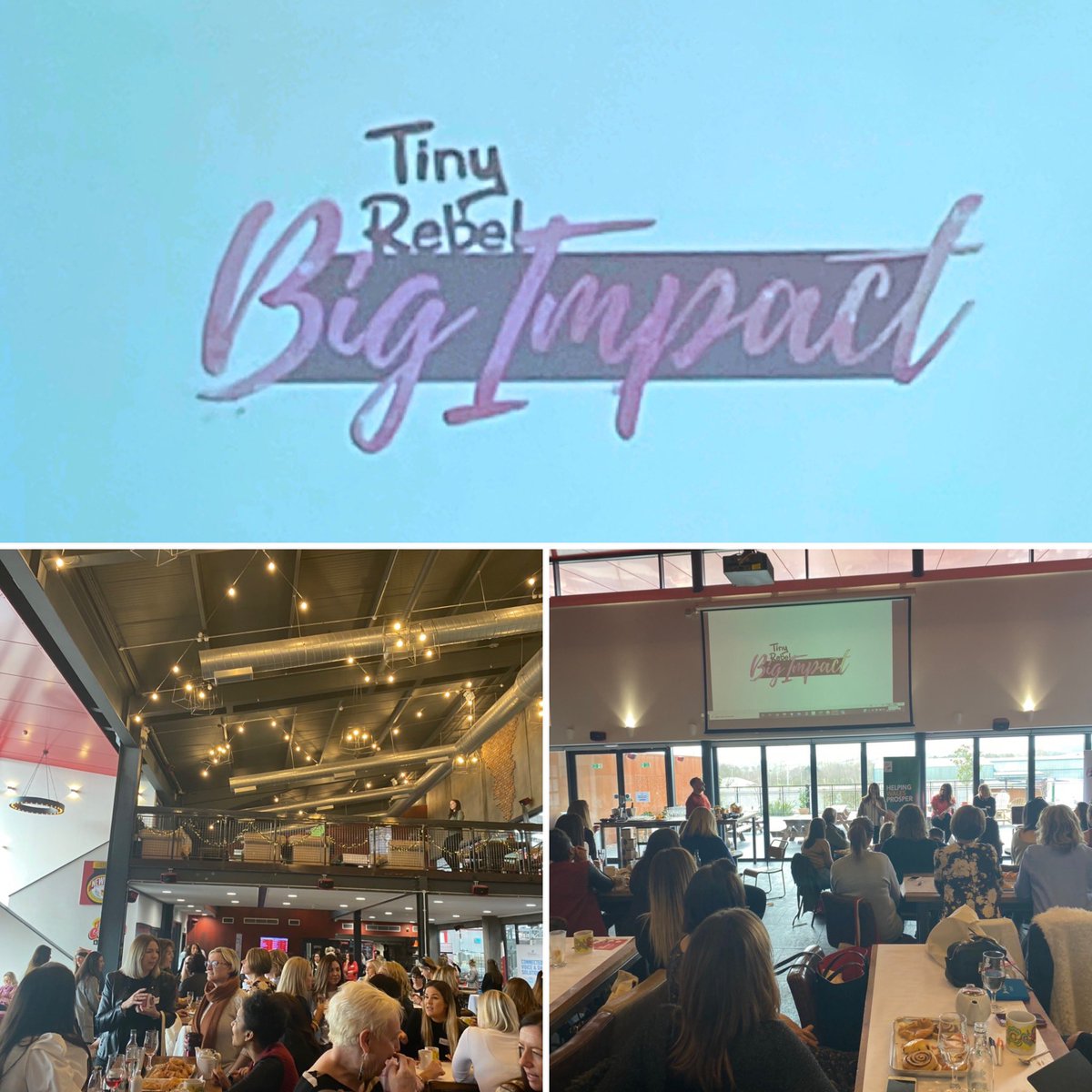 Be brave, find your tribe and focus on being your best self - just a few of my takeaways from this mornings fab #BigImpact event at <a href="/tinyrebelbrewco/">Tiny Rebel</a>    #iwd2020  #businesswomenwales