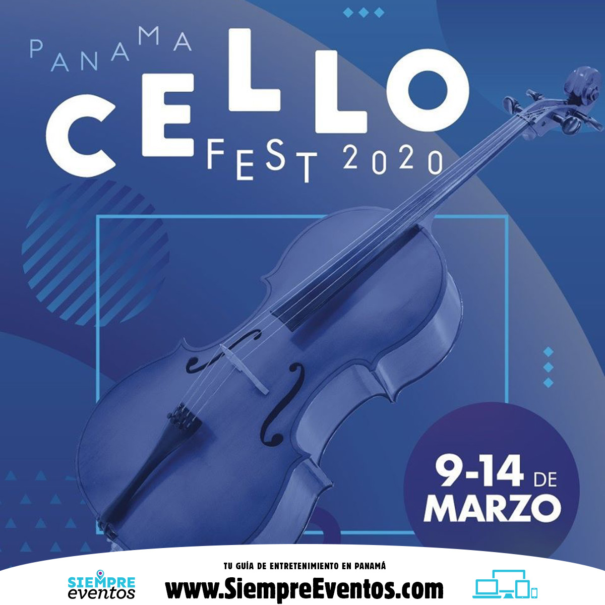 “Panamá Cello Fest 2020”, es un maravilloso evento donde podrás apreciar el sonido del violonchelo.
.
El lunes, 09 de marzo las a 03:00pm.
.
.
Más detalles en nuestra página web, link directo en la BIO---<a href="/SiempreEventos/">Siempre Eventos 🇵🇦</a>
.
.
#panamá#agendapty#música#violonchelo#artistas#artistas