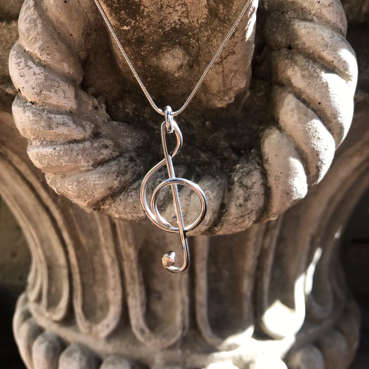 When words fail - music speaks..... #necklace #MusicMonday #madefrombicyclespokes