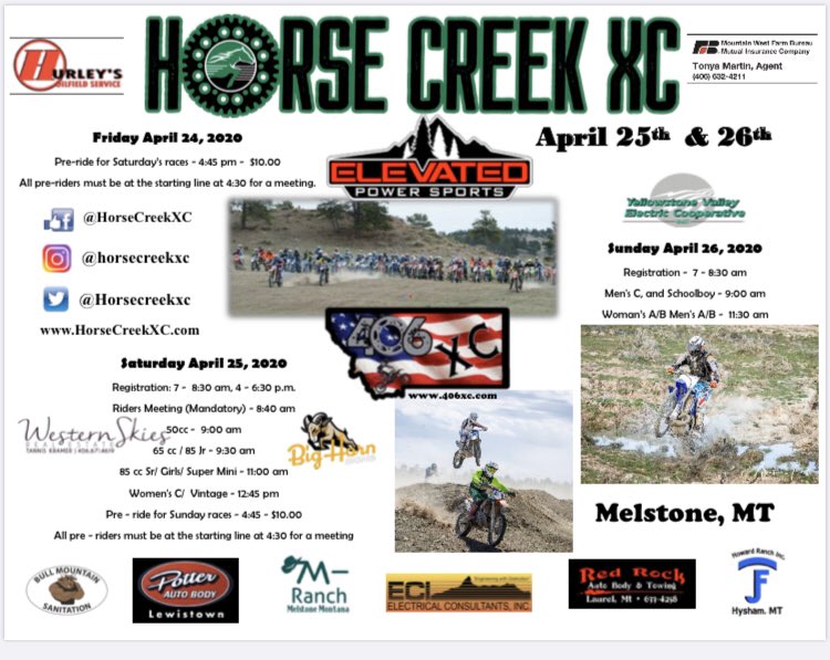 Horsecreekxc's tweet photo. Come check us out. @ElevatedPower @7MBarRanch @Western_SkiesMT #YVEC #BighornSigns #406xc #Hurleysoilfield https://t.co/DHzGbuh65N