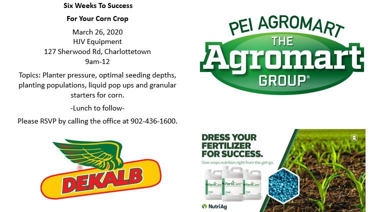 Mark your calendar for March 26th🗓️ <a href="/NutriAg/">NutriAg ®</a> <a href="/agromartgroup/">The Agromart Group</a> <a href="/Dan_Foster_/">Dan Foster</a> <a href="/DEKALB_Canada/">DEKALB Canada</a> #peiag #plant2020