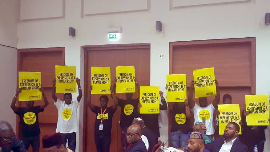 AmnestyNigeria's tweet image. Amnesty International Nigeria submitted a memorandum to the Senate’s Public Hearing on Anti-Social Media Bill. Our position is: The bill threatens freedom of expression in Nigeria🇳🇬