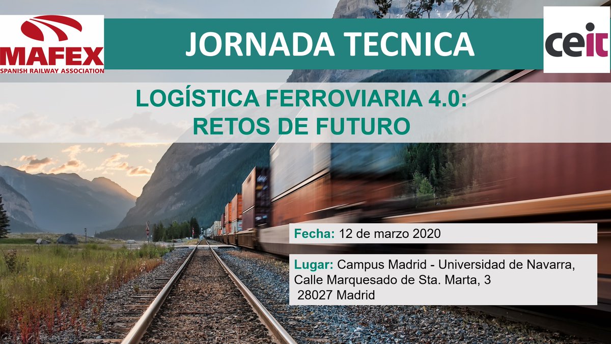 Ceit_BRTA's tweet photo. 🏁SEMANA de MOVILIDAD para Ceit:
🚗11-12/03👉🏽#GoMobility (Irun)
🚆12/03👉🏽Jornada Logística Ferroviaria (Madrid)
¡Te esperamos!
#CeitMobility https://t.co/YvANzgdirm