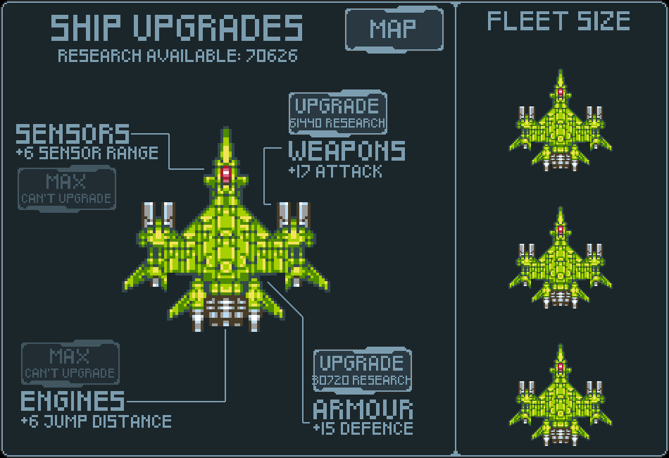 RubbleGames's tweet photo. My new project, Tiny Space Conquest, is coming together now. Still lots to do but I've finished my first full play through where nothing broke😆
TSC is a teeny strategy game, your lonely planet is surrounded by implacable enemies. This spring, Conquer or die!
#indiegame #pixelart https://t.co/rQ4YhK1qQa
