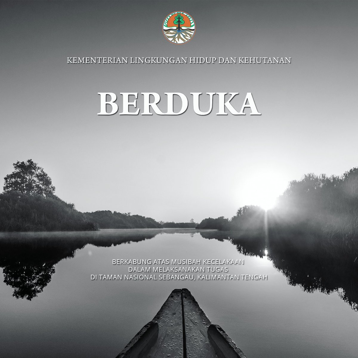 Turut berduka sedalam-dalamnya atas wafatnya pegawai lingkup satuan kerja <a href="/TN_Sebangau/">btn_sebangau</a> Provinsi Kalimantan Tengah dalam melaksanakan tugas. Teriring doa bagimu, kawan. Semoga diterima di sisi-NYA
Perjuangan dan pengorbananmu abadi. 

#KLHKBerduka
#DoauntukSebangau