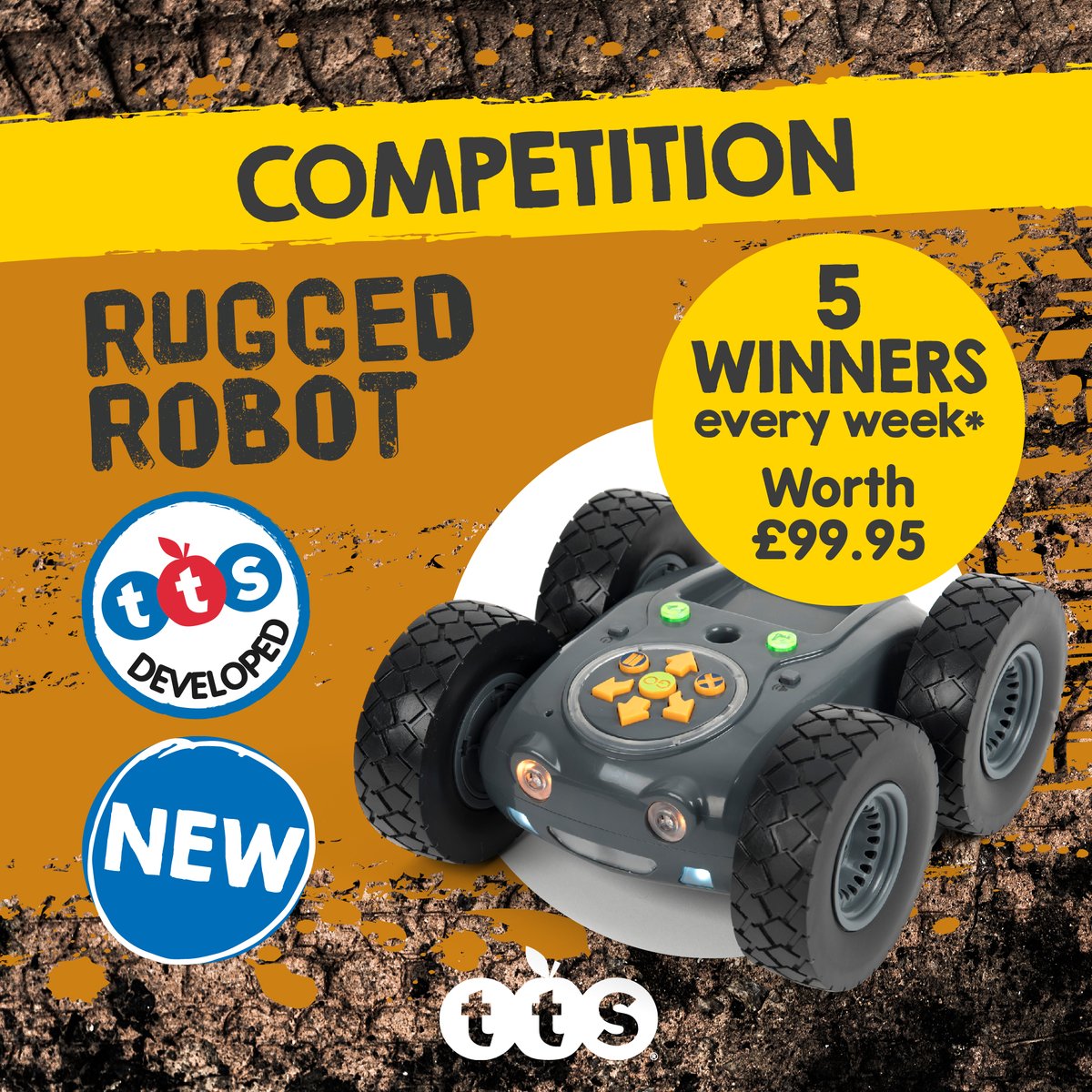 TTSResources's tweet image. To celebrate our Rugged Robot winning best digital product at the @Bett_show  awards, we are giving 5 away each week for the next 4 weeks! To be in it to #win it all you need to do is sign up to our mailing list here: bit.ly/39DayO2
#ProgrammingforPrimaries #Competition