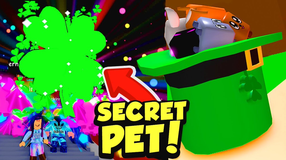 Terabrite Games On Twitter Using A Secret Ultimate Clover Pet To Get The Lucky Tophat Pet In Roblox Bubble Gum Simulator Https T Co M7fvej4ypr Https T Co Cpg7mf88mx - how to get secret twitter pet in roblox bubble gum simulator youtube