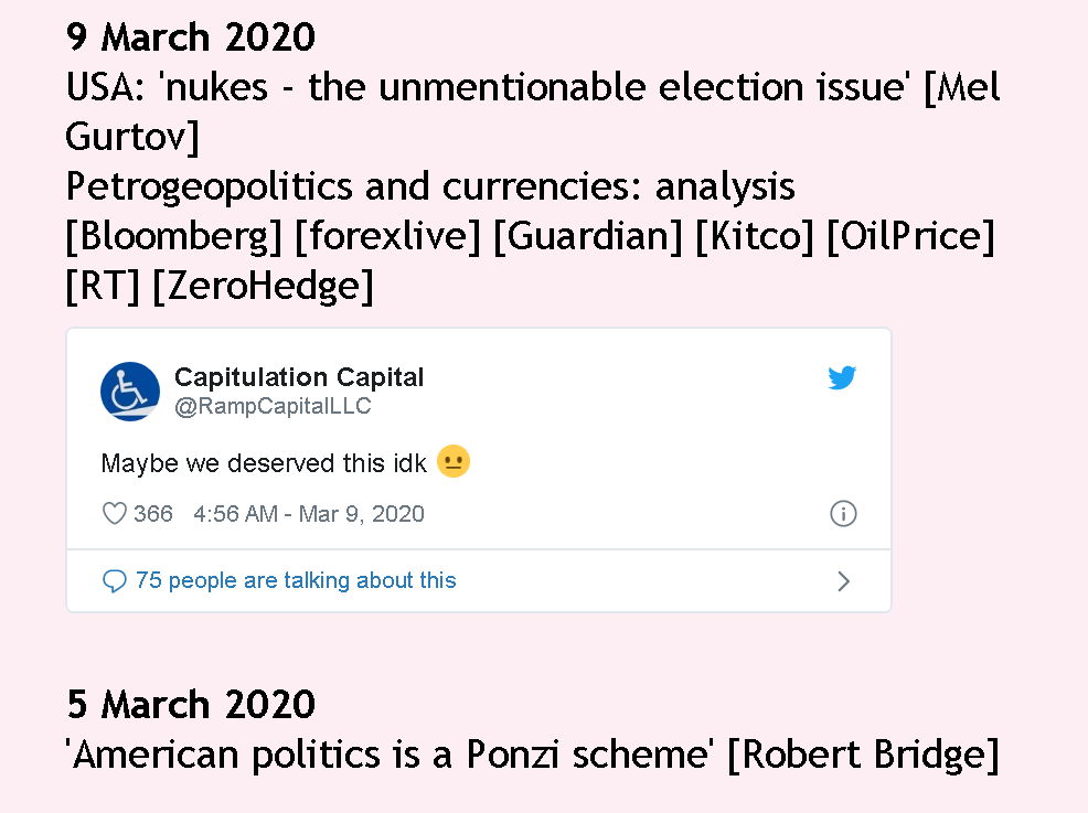 metanea's tweet image. March 2020 on metanea.com #MutualAssuredDestruction #petrogeopolitics @MelGurtov @rampcapitalllc @Robert_Bridge