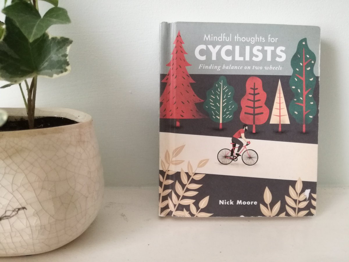 Rereading a great little book called Mindful Thoughts for Cyclists! Published by <a href="/LeapingHareBks/">Leaping Hare Press</a> who've put out some really interesting books. quartoknows.com/books/97817824…