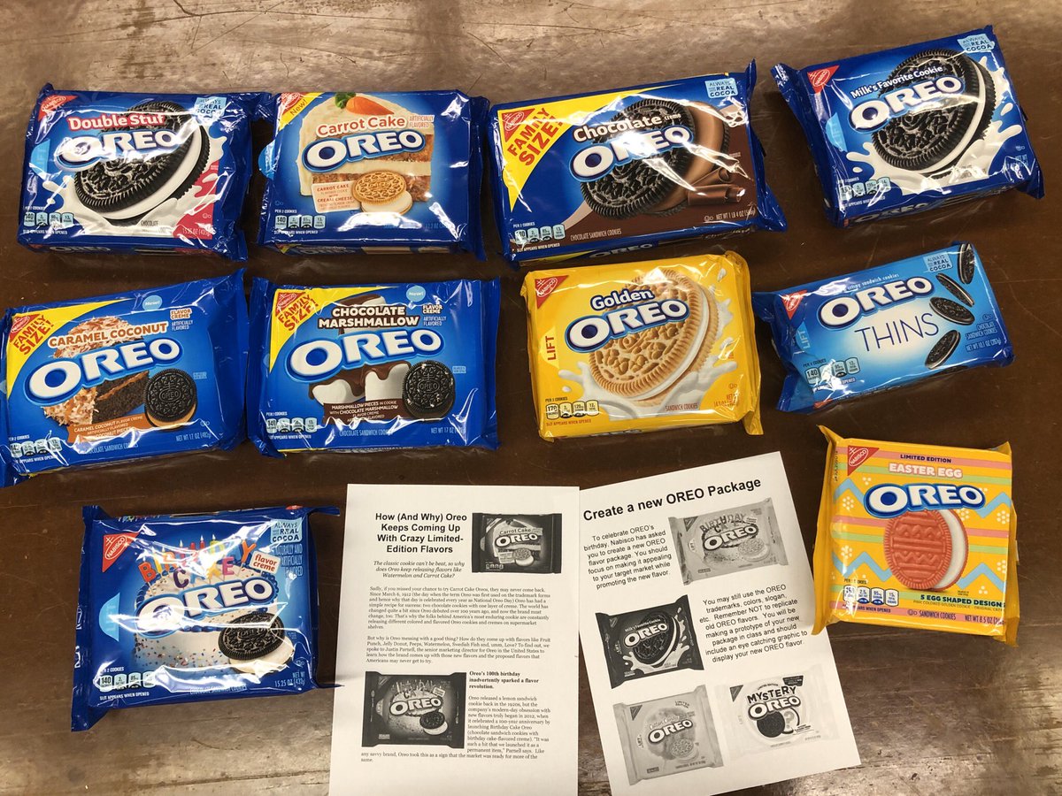 What better way to learn about product development, packaging, and brand other than using Oreos?! #businessessentials