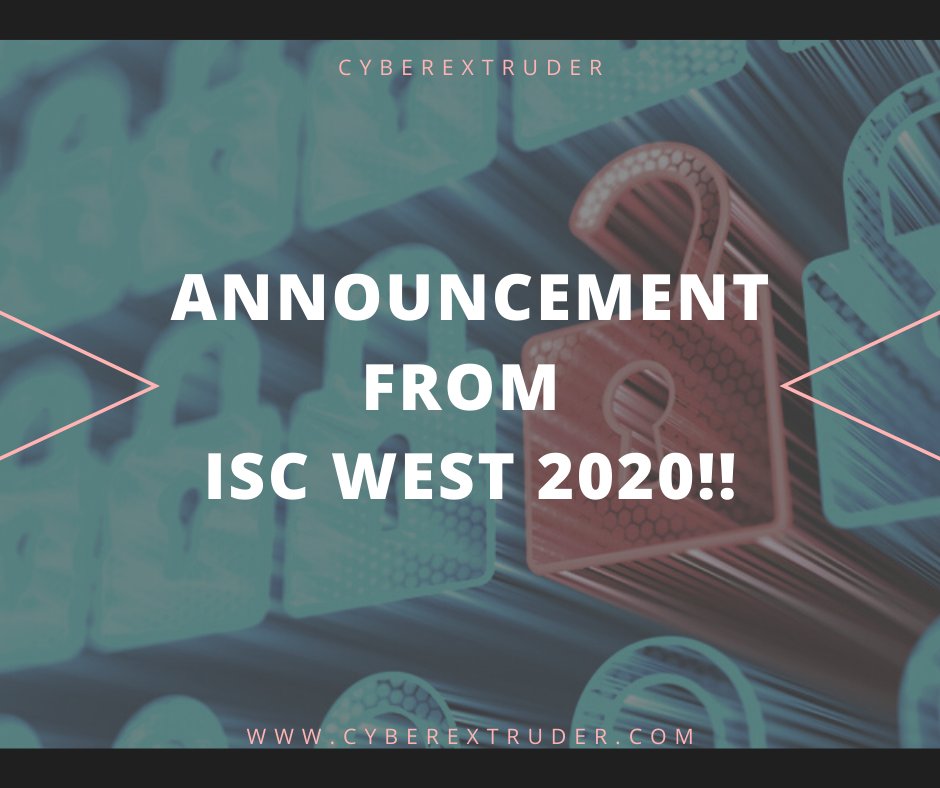 CyberExtruder's tweet photo. Announcement!

ISC West 2020 has alerted the community of a change in schedule for the upcoming event.

Read the statement here: https://t.co/4noFVtFkL3

#cybersecurity #biometrics #isc #iscwest2020 #coronavirus #security https://t.co/KY98uOEpjc