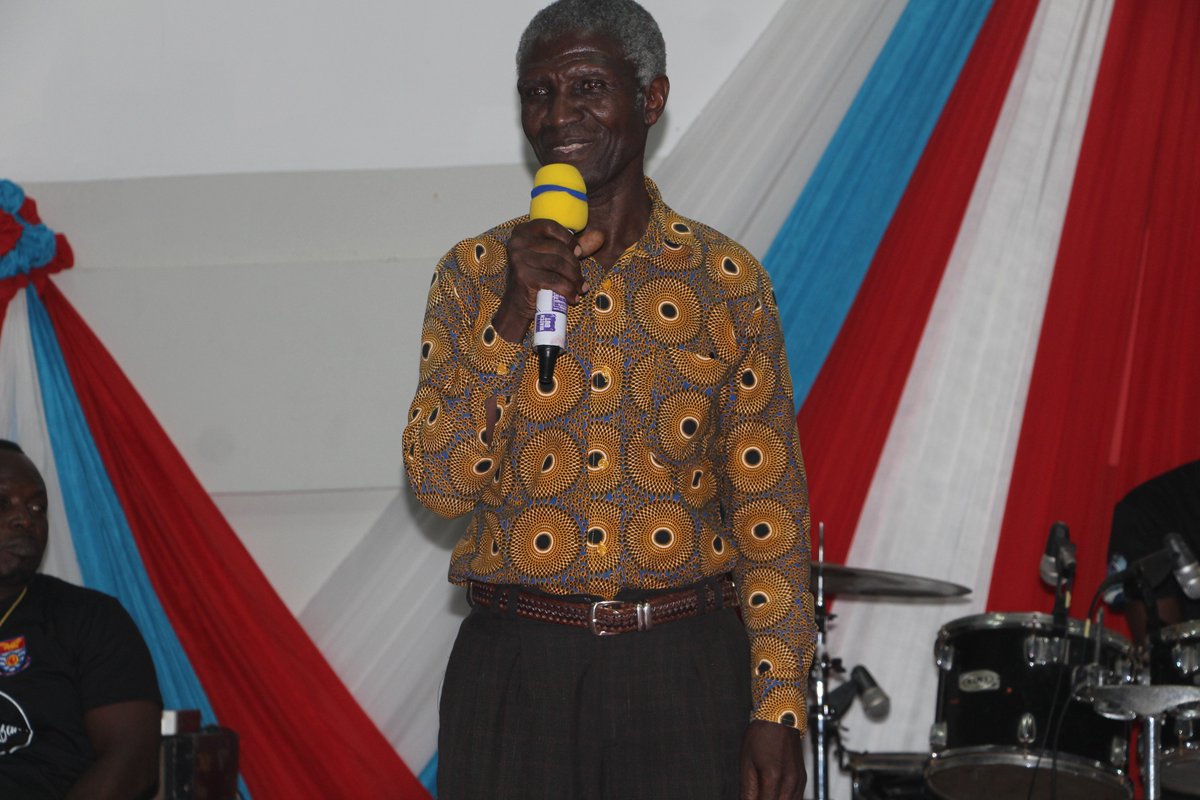 DptUcc's tweet photo. Prof. ISAAC RICHARD AMUAH being honored by the MUSIC AND DANCE DEPT. UCC https://t.co/vQLhCjwZRf