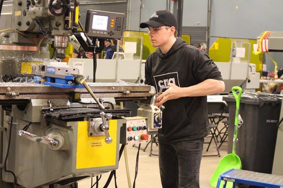 Skills_NL's tweet photo. SCNL will be traveling to Placentia tomorrow morning for the 1st off-site competition of our 23rd Annual Provincial Competitions in Precision Machining! ⚙️Stay tuned and learn more about machining with us. @CNA_News @Skills_Canada #SCPC2020 #SkilledCareerDay https://t.co/VpyVxrv8NA