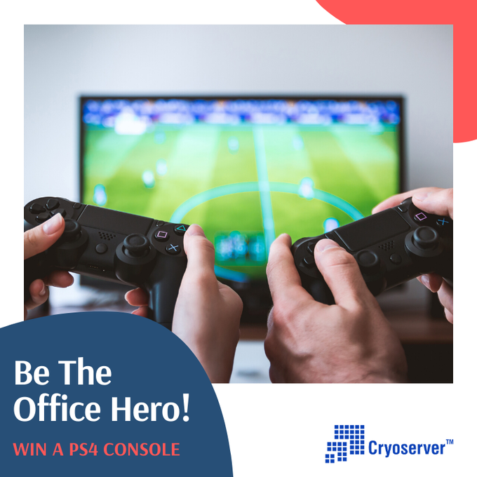 kitelink's tweet photo. Register for the @Cryoserver #salesincentive for the chance to win cash prizes and a #Playstation4 for your office. FIFA at lunch time, don't mind if we do. Be the office hero and register here https://t.co/sPjr1QWWja #EmailArchiving #security https://t.co/7VThVg4JME
