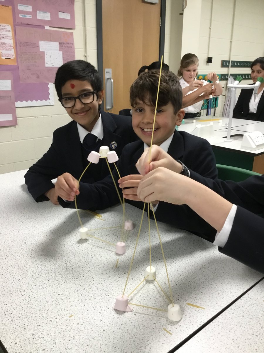 LGS_Senior's tweet photo. A great start to #BSW20 as students of all ages have spent lunchtime competing against each other to try and make the tallest spaghetti and marshmallow towers! @ScienceWeekUK https://t.co/3NdiTiuPrP