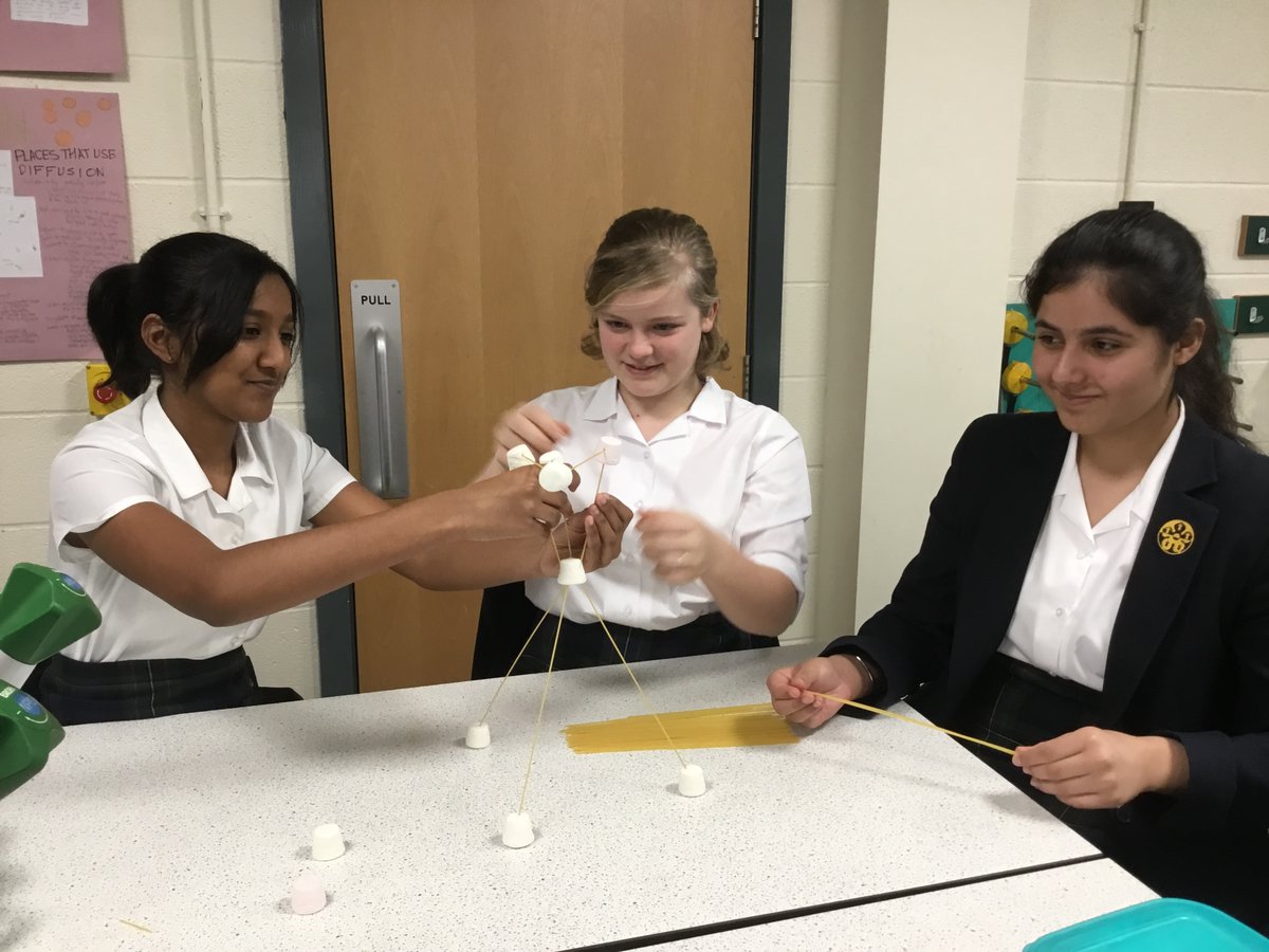 LGS_Senior's tweet photo. A great start to #BSW20 as students of all ages have spent lunchtime competing against each other to try and make the tallest spaghetti and marshmallow towers! @ScienceWeekUK https://t.co/3NdiTiuPrP