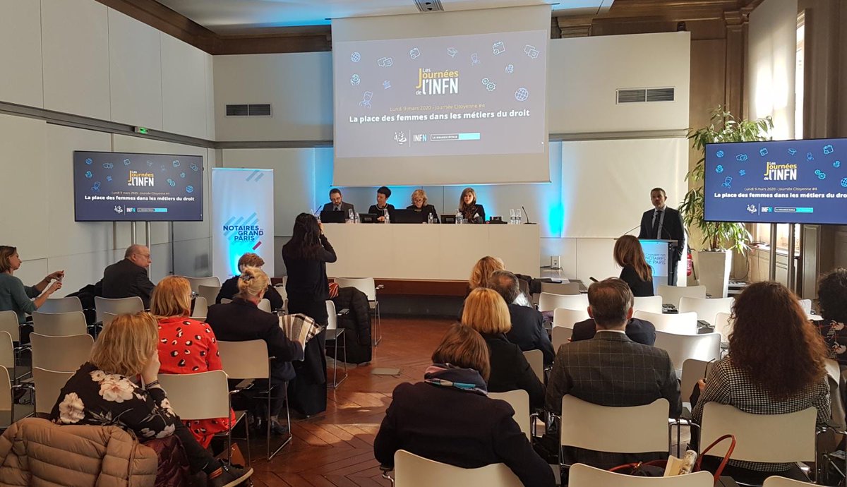 🔵🔴L'<a href="/INFNdirection/">INFN Institut national des formations notariales</a> (Institut National des Formations Notariales) et la Chambre des #Notaires de Paris organise ce lundi après-midi une conférence sur le thème : La place des #femmes dans les métiers du #droit.
⏬À SUIVRE EN DIRECT et EN VIDÉO ICI :
infn.fr/live-replay/