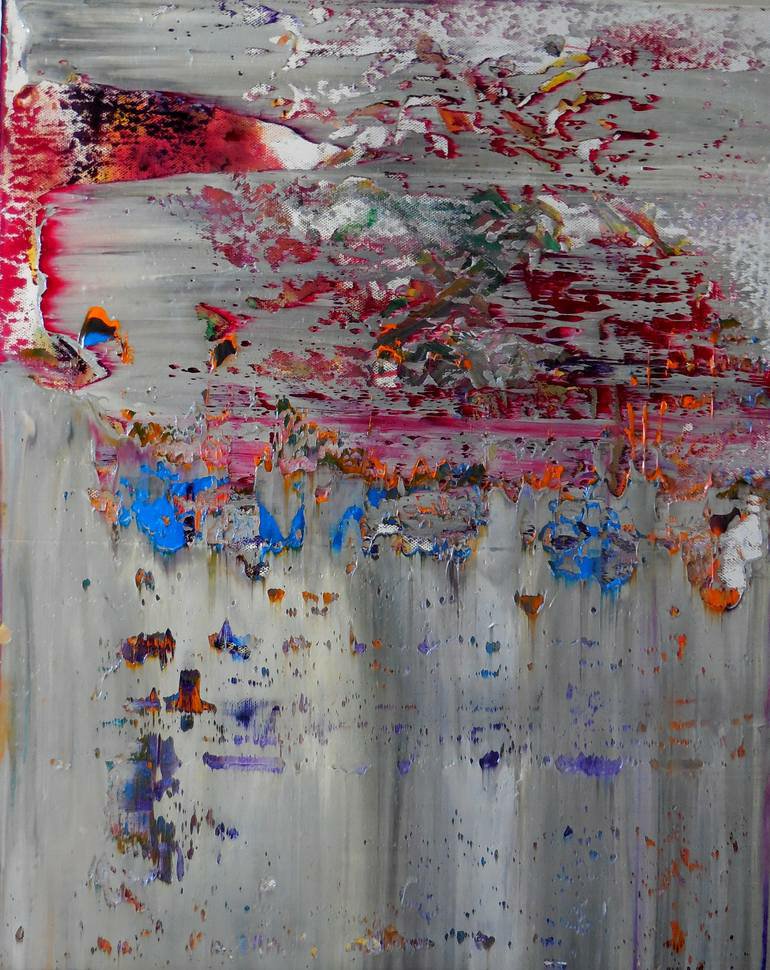 Untitled 2014  - Painting by Jean Pierre Derian -Oil on Canvas