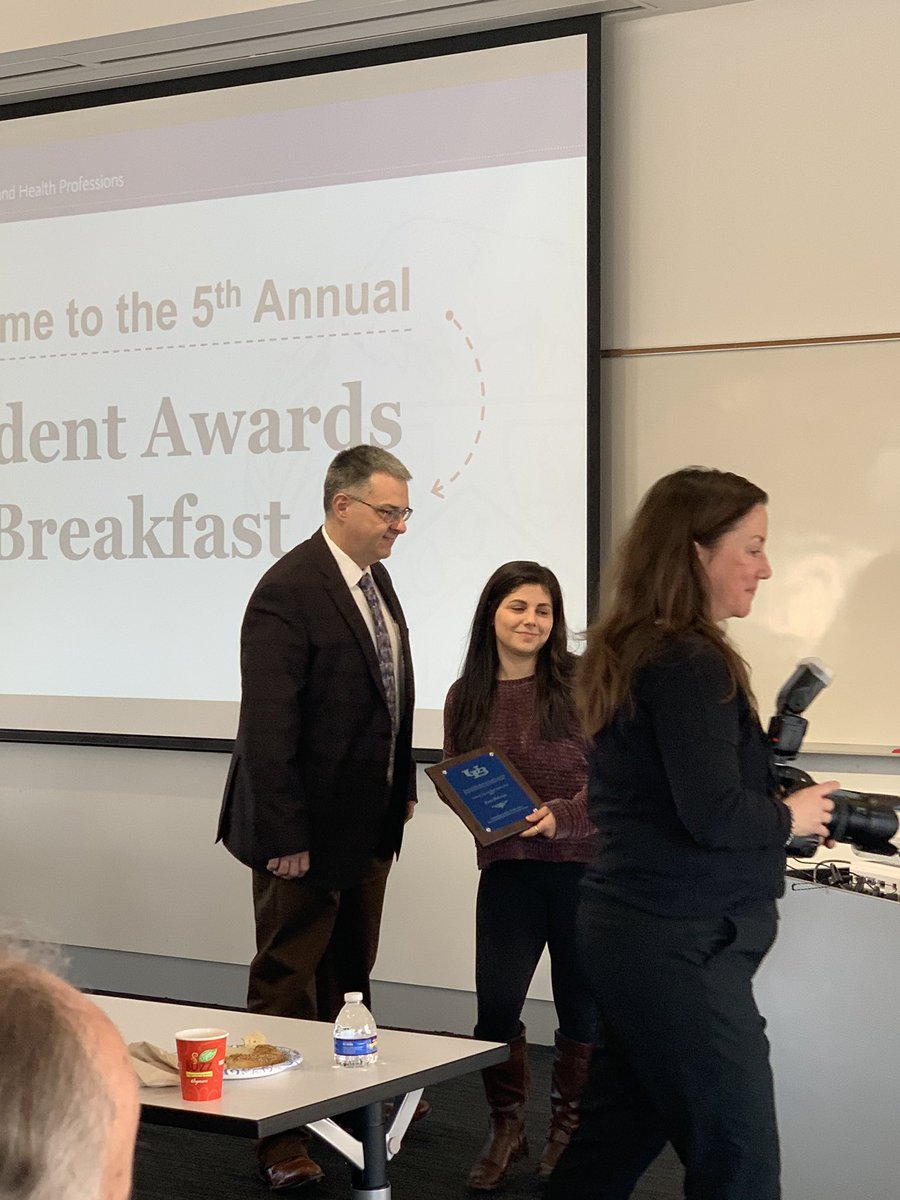 Buffalo_AT's tweet photo. Congrats to first-year students Kara Haboian and Keiona Nance for receiving scholarship funding from generous #SPHHP donors! We love the opportunities #UBuffalo and #SPHHP give to our students to succeed! #NATM2020 https://t.co/vq68EIqiMg