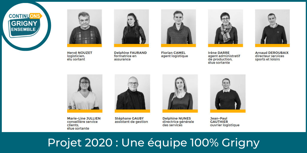 GRIGNYensemble's tweet photo. [PROJET 2020] 👉 UNE ÉQUIPE 100% #GRIGNY

Nous sommes des femmes et des hommes attachés à leur ville et à leurs habitants : notre seul parti c’est Grigny !

👉 https://t.co/kTW40Vkv4H

#Grigny69 #Lyon #GrandLyon #GrignyEnsemble #ContinuonsGrignyEnsemble #Municipales2020 https://t.co/kM7ZHsUvKQ
