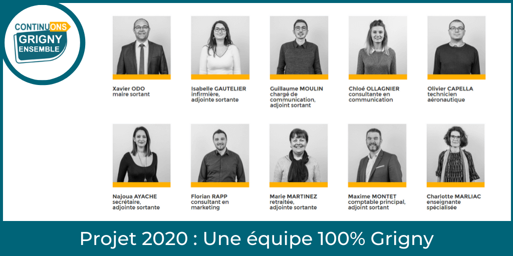 GRIGNYensemble's tweet photo. [PROJET 2020] 👉 UNE ÉQUIPE 100% #GRIGNY

Nous sommes des femmes et des hommes attachés à leur ville et à leurs habitants : notre seul parti c’est Grigny !

👉 https://t.co/kTW40Vkv4H

#Grigny69 #Lyon #GrandLyon #GrignyEnsemble #ContinuonsGrignyEnsemble #Municipales2020 https://t.co/kM7ZHsUvKQ