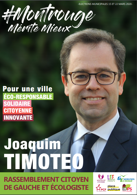 MontrougeM's tweet photo. @MontrougeM avec @joaquimtimoteo c'est 1 candidat investi à 100% pour #Montrouge, un rassemblement assumé de soutiens politiques et associatifs, 35 propositions issues d'ateliers débats ayant réuni plus de 90 citoyen.nes. Alors le 15 mars faites le bon choix !
#Municipales2020 https://t.co/AK9I20nzpQ