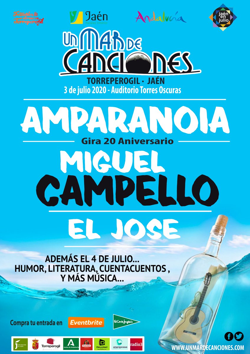 A ver si el paisano <a href="/davidbroncano/">David Broncano</a> nos visita este año en #UMC2020 para disfrutar de <a href="/miguelcampello_/">Miguel Campello</a> y <a href="/amparanoiaofi/">Amparanoia</a>  en #Torreperogil, prometemos fiesta y acercarte a #Orcera por la mañana....