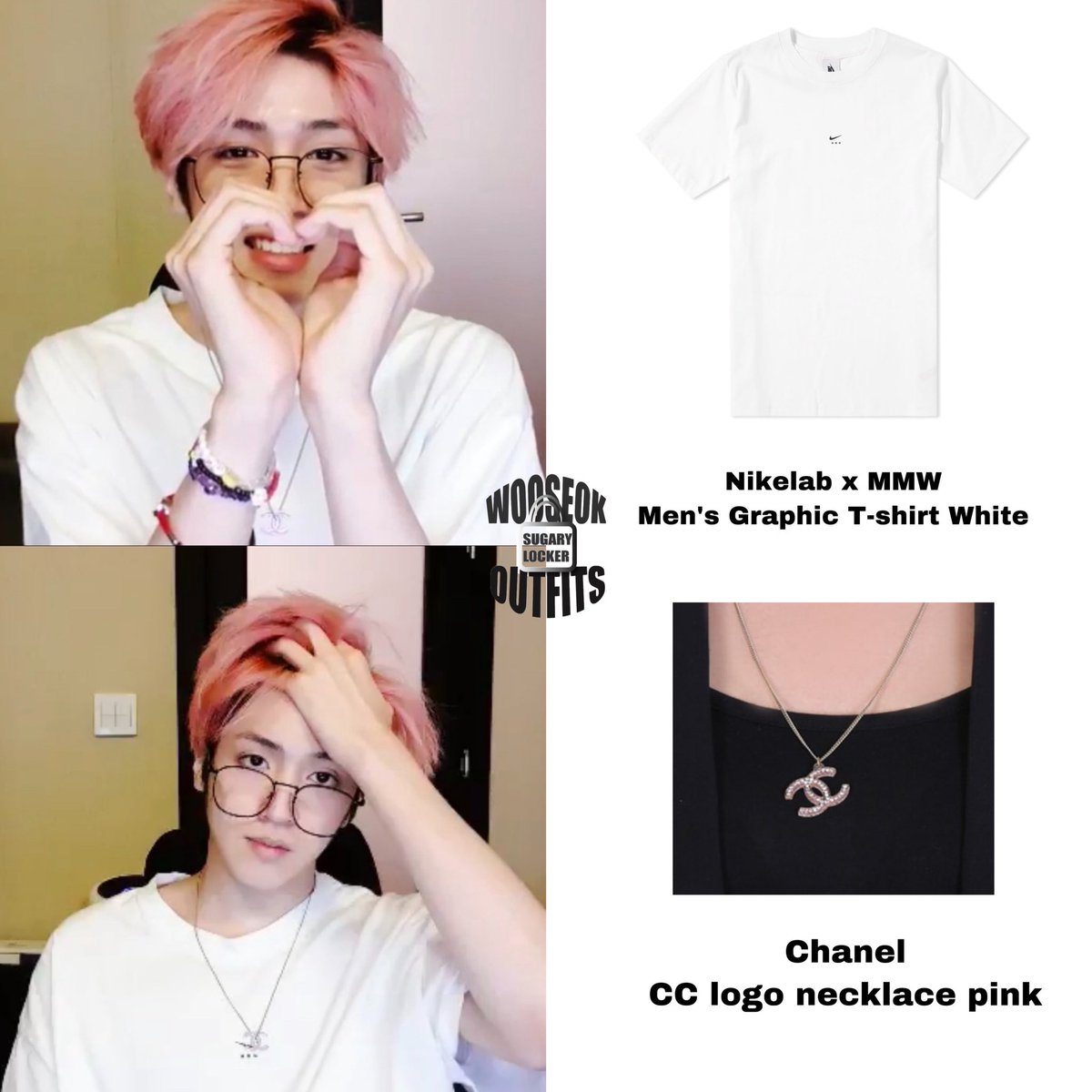 LockerSugary's tweet photo. 200309 Vlive
T-shirt：Nikelab x mmw
Necklace：Chanel
😽😽😽
#펜타곤    #PENTAGON   
#UNIVERSE #THE_BLACK_HALL    
#Dr_베베    #Dr_BeBe   
#우석 #정우석 #WOOSEOK #ウソク   #KpopStyle #KpopFashion https://t.co/zumecIvgRL