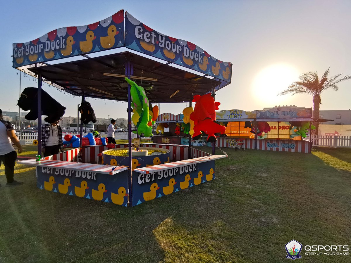 QSportsQatar's tweet photo. #BiryabFestival 🍽 is concluding today &amp; its a last chance for your little ones to enjoy at #QSports Entertainment Arena including the #TrampolinePark, #InflataPark, #SkillGames, #eGaming station, and much more! 🤩

@ILQLive @qatarevents https://t.co/KkxAJAtR40