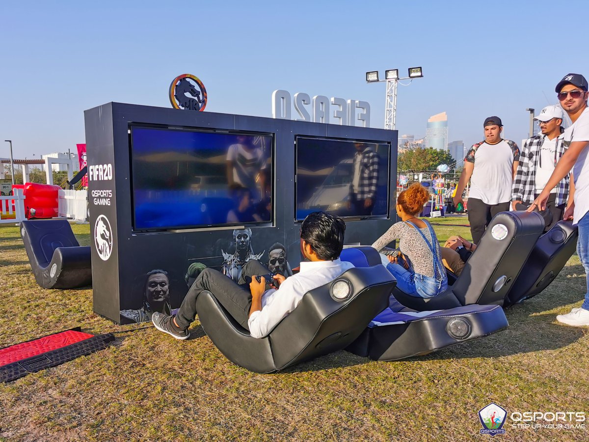 QSportsQatar's tweet photo. #BiryabFestival 🍽 is concluding today &amp; its a last chance for your little ones to enjoy at #QSports Entertainment Arena including the #TrampolinePark, #InflataPark, #SkillGames, #eGaming station, and much more! 🤩

@ILQLive @qatarevents https://t.co/KkxAJAtR40