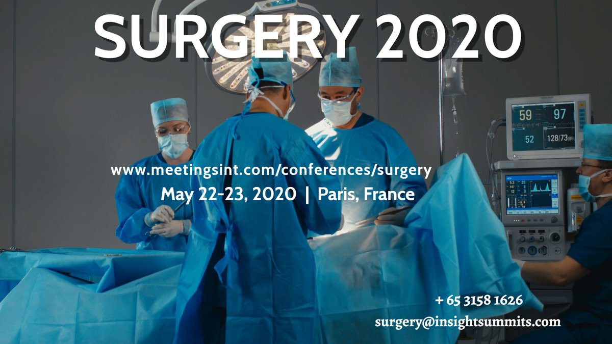 MeetingsInt's tweet photo. Choose your topic and book your slots for #Surgery2020.
Share your valuable talks with us. Submit your abstract.
For more information: https://t.co/8r49HR8Y80
Call: +65 3158 1626
Mail: surgery@insightsummits.com
Follow us @Surgeryevent https://t.co/DlKhd9dqQT