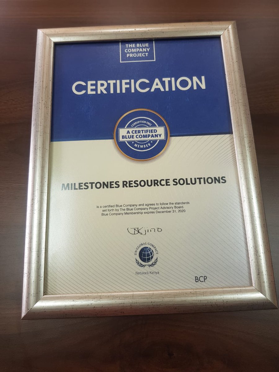 TheBlueCompany2's tweet photo. Happy &amp; excited to welcome on board @MilestonesKenya, Auto Village and @goplacesdigital to the Blue Company Project. Dr Julius Kipngetich @Kipngetichjk, one of our Blue Company Advisory board members presenting certificates to new members.Congratulations!
@UNODC_EA 
#letsgoblue https://t.co/PU4V6vWjN3