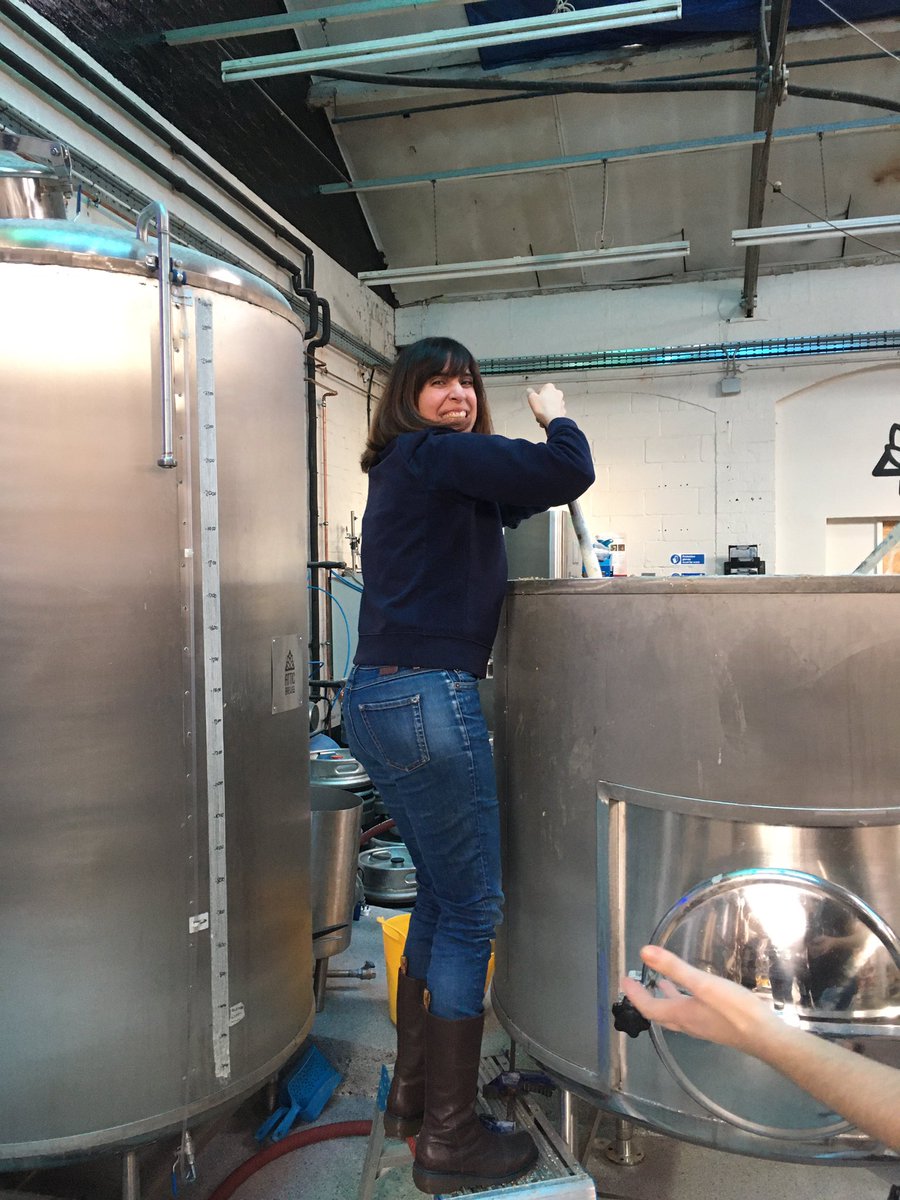 Mashin’ in! @atticbrewco #womenwhobrew #beer #craftbeer