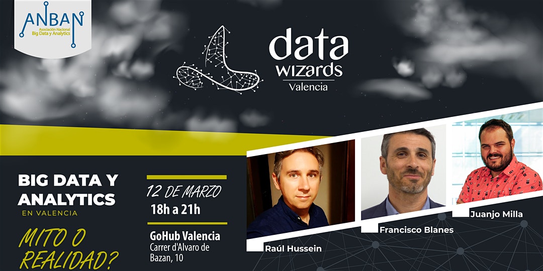 Mistral Business Solutions (@mistralbs) on Twitter photo Esta semana se celebra el primer #DataWizards🧙♂️en #Valencia
🗓️Jueves 12 de marzo (18h a 21h)
📍GoHub Valencia, Carrer d'Alvaro de Bazan, 10
🗣️#BigData, ¿Mito o realidad?
🎙️<a href="/FBlanesMBS/">FB</a> <a href="/juanjo_milla/">Juanjo Milla</a> <a href="/rahusga/">Raúl Hussein</a>
🎟️Entradas gratis en lnkd.in/diQVvgA Esta semana se celebra el primer #DataWizards🧙♂️en #Valencia
🗓️Jueves 12 de marzo (18h a 21h)
📍GoHub Valencia, Carrer d'Alvaro de Bazan, 10
🗣️#BigData, ¿Mito o realidad?
🎙️<a href="/FBlanesMBS/">FB</a> <a href="/juanjo_milla/">Juanjo Milla</a> <a href="/rahusga/">Raúl Hussein</a>
🎟️Entradas gratis en lnkd.in/diQVvgA
