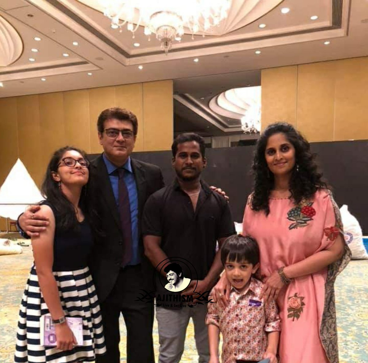 Thala #Ajith sir family.  

|#HBDAadvikAjith | #ShaliniAjith | #AnoushkaAjith | #AadvikAjith | #Valimai |