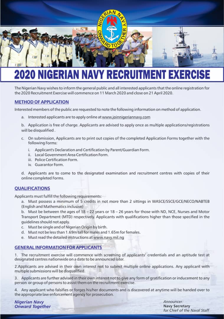 Nigerian Navy Information on X: &ldquo;Nigerian Navy begins 2020 