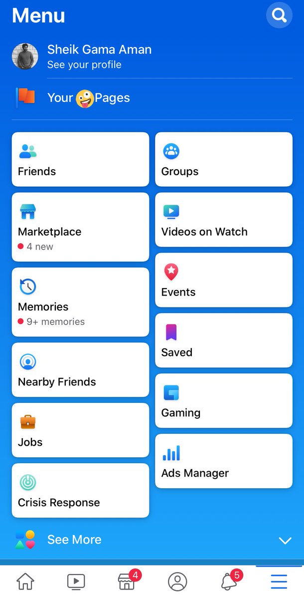 sheiksdesign's tweet image. Shocked to see menu page on facebook mobile app! Isnt too comic and flashy? 

#designtwitter #facebookdesign