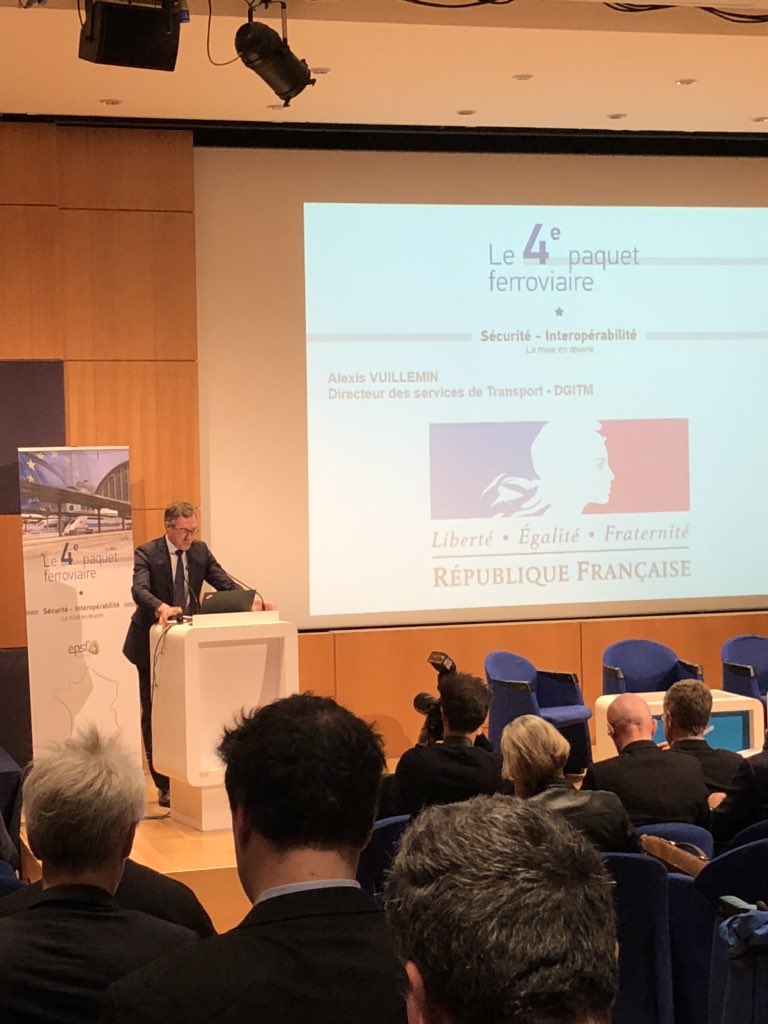 Ca débat fort autour 4ème paquet ferroviaire, ERA, DGITM, EPSF et les entreprises et centres de formation du secteur ferroviaire <a href="/bonnet1899/">Christophe Bonnet</a> @LaurentLanty @t_becam <a href="/UDS_SNCF/">Université du Service SNCF</a>