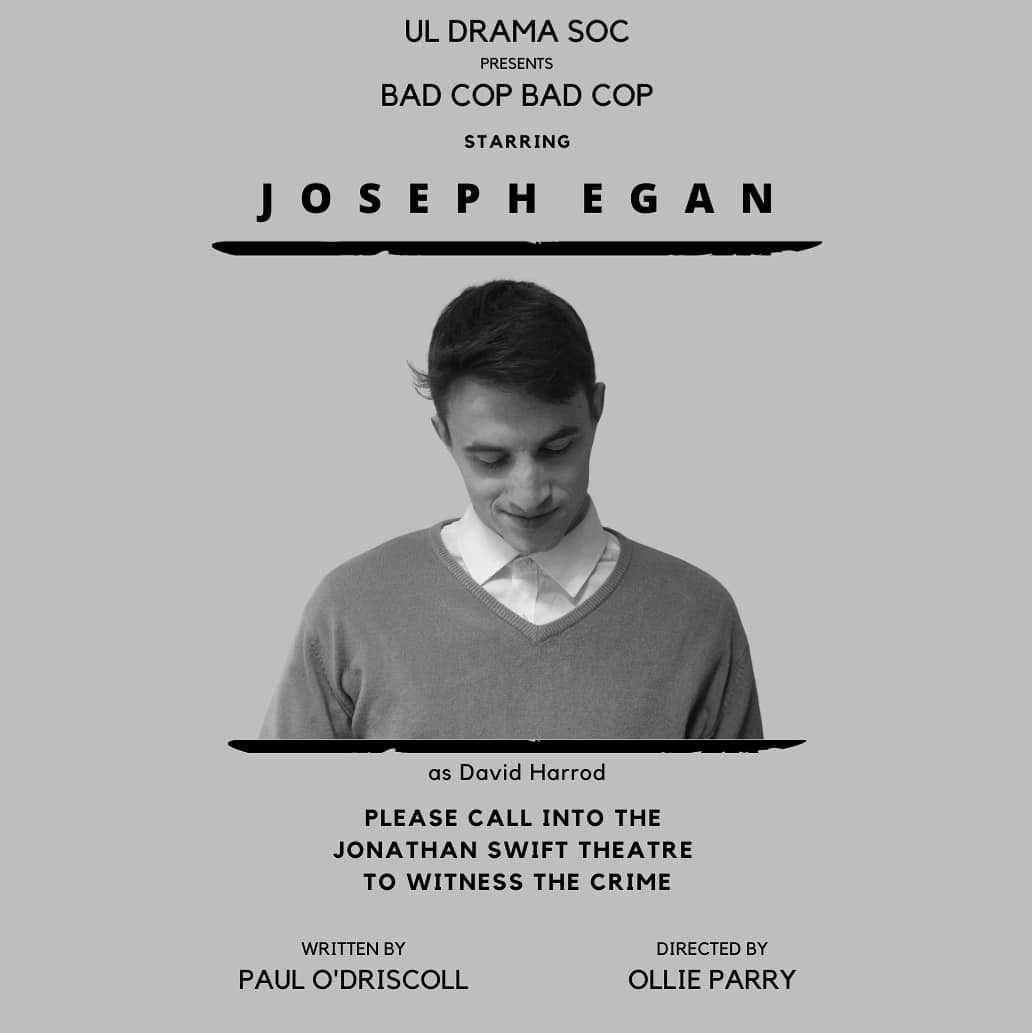 uldrama's tweet photo. A week away from the opening of Bad Cop Bad Cop, it’s time to introduce our prime suspects! Say hello to David (Joseph Egan) and Jimmy (Daniel Thistlethwaite). Catch this play at the Jonathan Swift Theatre on
March 16th, 18th, and 19th at 7.30pm for €5.

📸 by Niklaus Buchowski https://t.co/XDSWapcscF