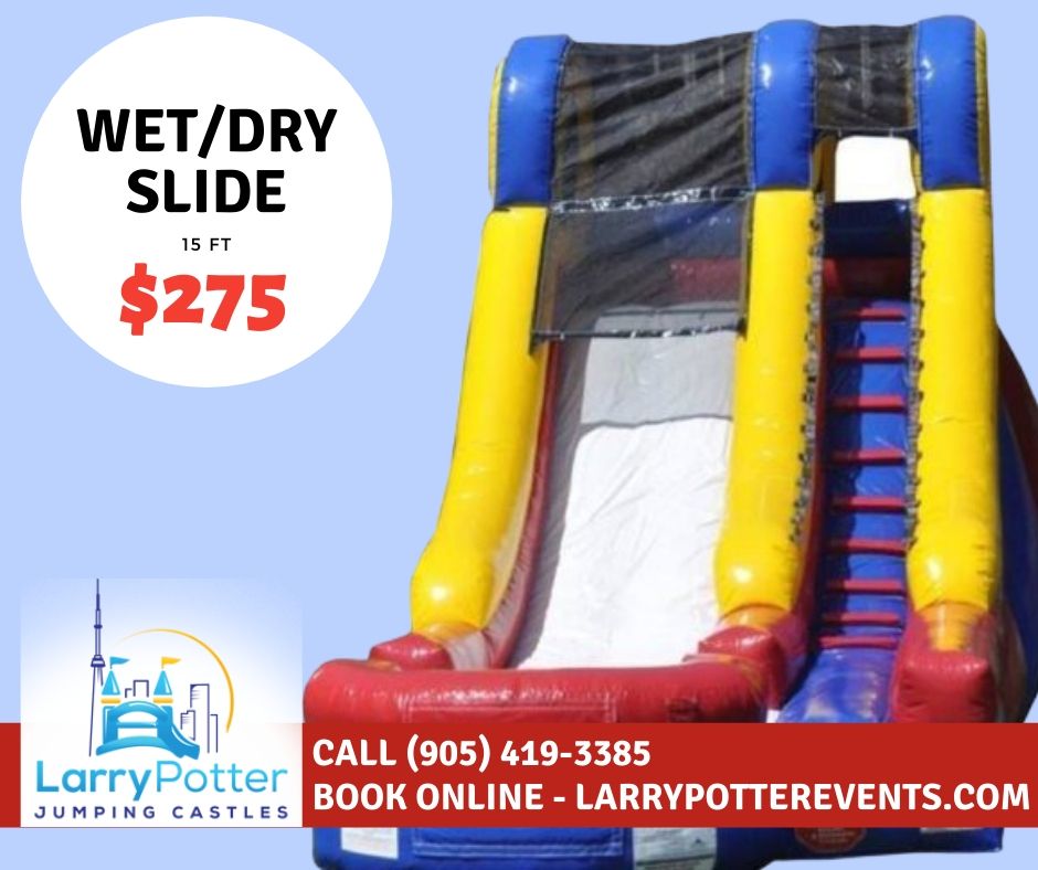 POPULAR Rental! Your guests will LOVE this one!!!
This 15 FT Slide can be used as a water slide or a dry slide! Book now and SAVE $25! #EarlyBirdSpecial
Book online, save time 👉 buff.ly/2TA5UcO

#LarryPotterEventsWho #Bouncycastle #birthdayideasforkids #eventrentals