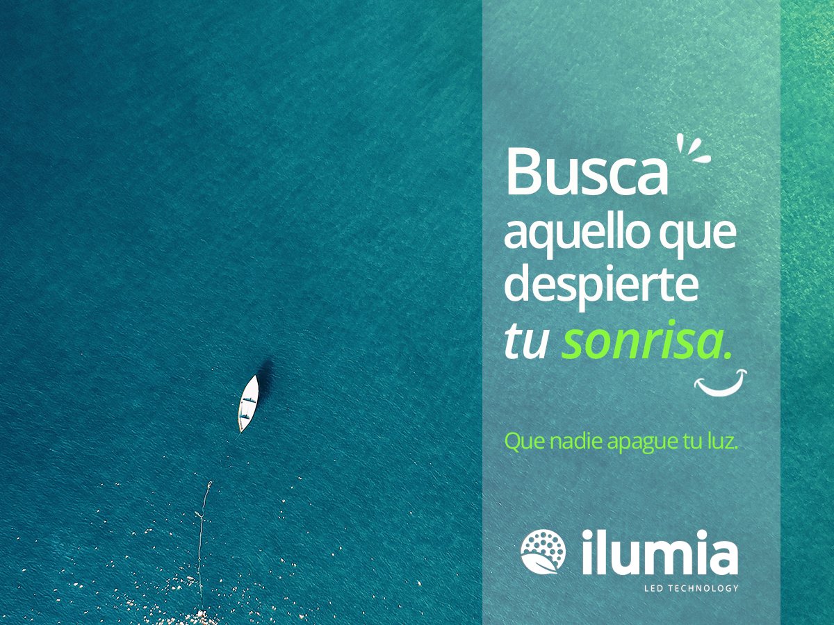ILUMIA_LIGHTING's tweet photo. 💚😃SONRIE 😃💚 #frasedeldia #lunesEnIlumia #PásateaIlumia https://t.co/AzHemfKoQW